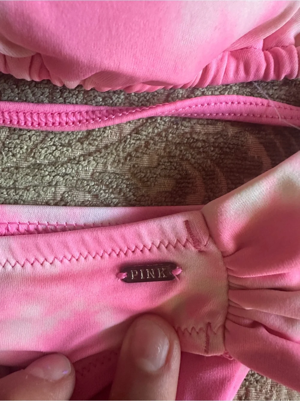 PINK Victoria's Secret Pink Tie-Dye Bikini Top & Bottom